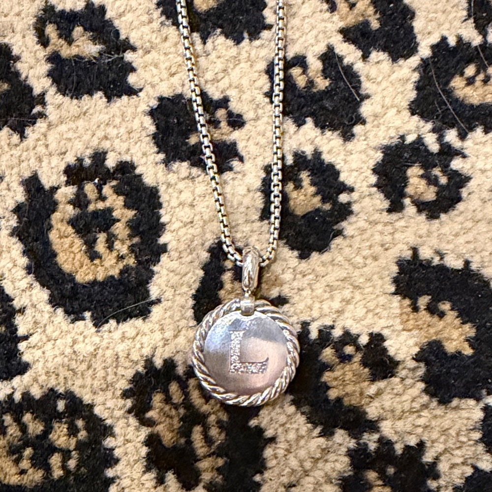 Silver Initial Pendant Necklace